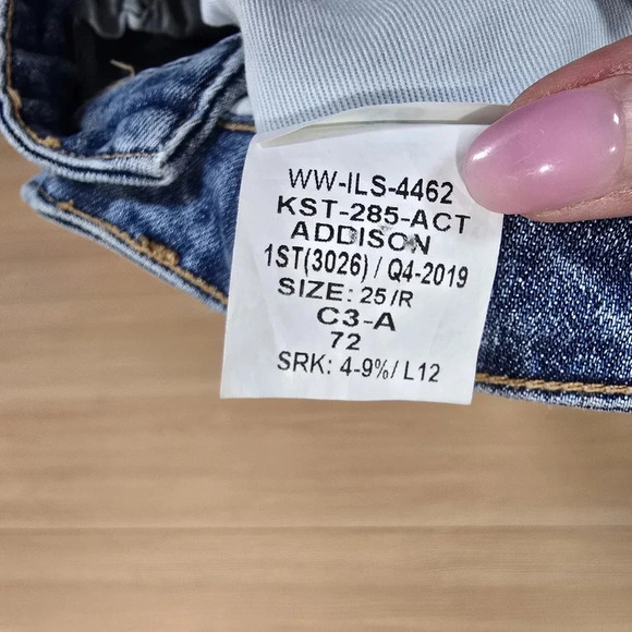 Everlane The High Rise Straight Jean‎ Women's Size 25 Blue Stretch Denim - Picture 6 of 6